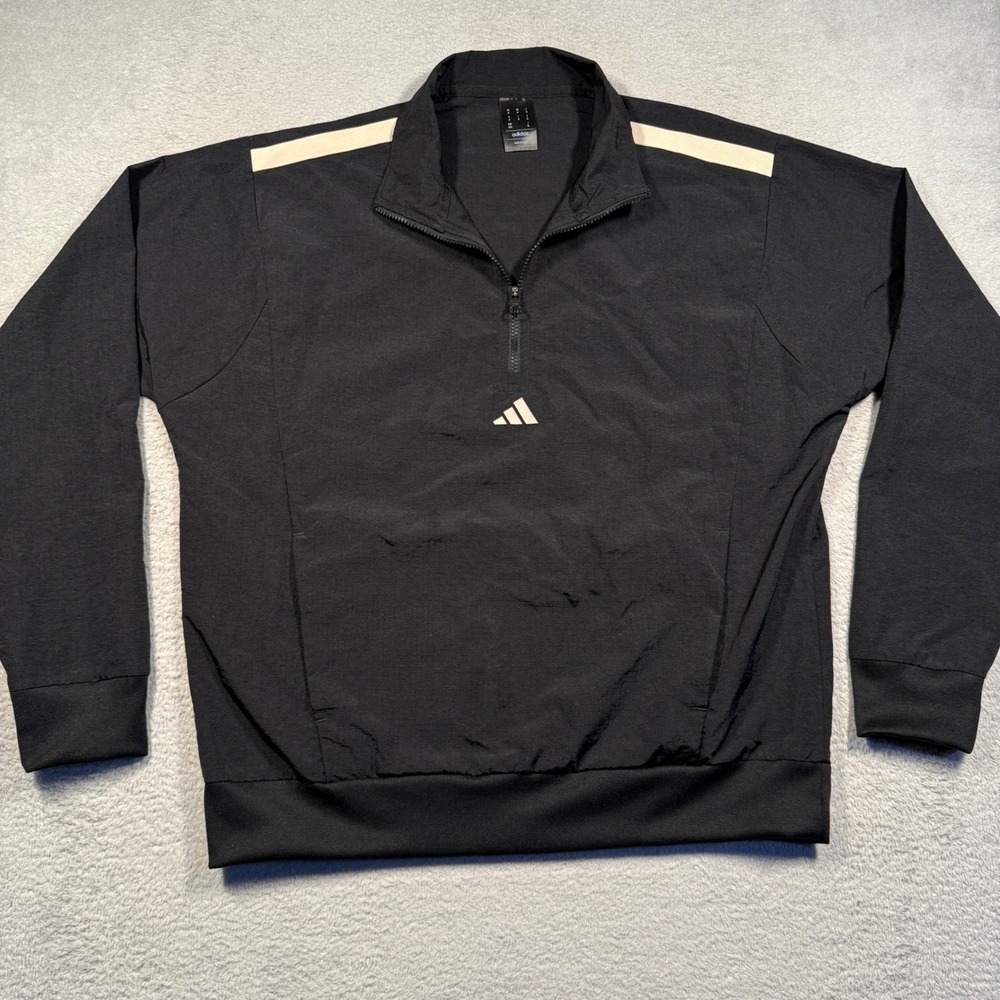 adidas Men's Select Windb Jacket Pullover Mens Ripstop Quarter Zip Men's Medium